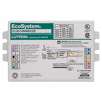 CFL Ballast Electronic Dimmable 32W MPN:EC3DT4MWKU2S