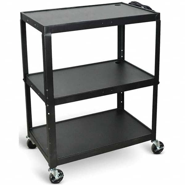 Utility Cart: Steel, Black MPN:AVJ42XL