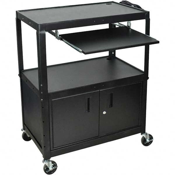 Utility Cart: Steel, Black MPN:AVJ42XLKBC