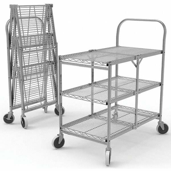 Utility Cart: Steel, Silver MPN:WSCC-3