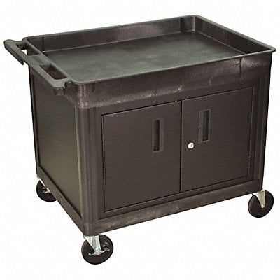 Tub Top Shelf Utility Cart with Cabinet MPN:TC12C-B