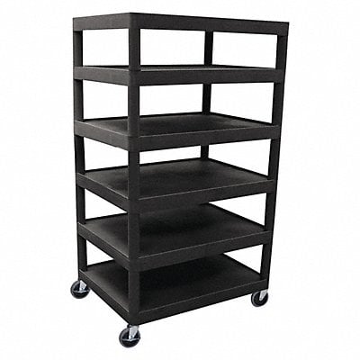 Utility Cart Six Flat Shelf MPN:BC60-B