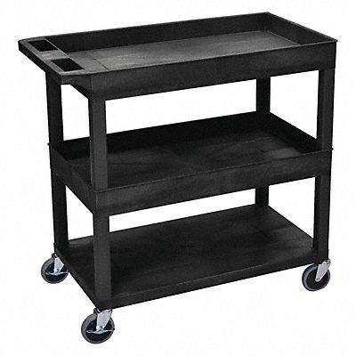 High Capacity (2) Tubs 1 Flat Shelf Cart MPN:EC112-B