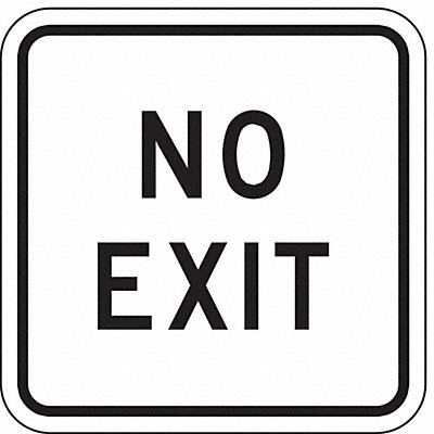 No Exit Sign For Parking Lots 18 x 18 MPN:FA-022-18HA