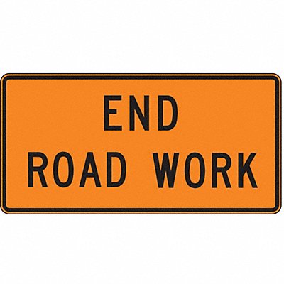 End Road Work Traffic Sign 24 x 48 MPN:G20-2-48HA