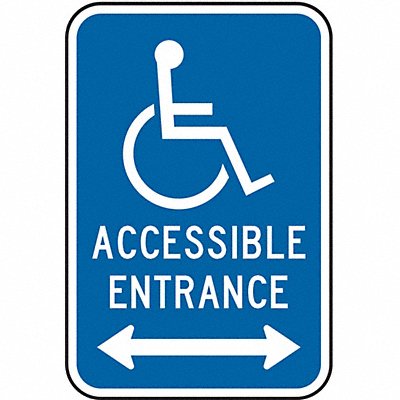 ADA Handicapped Parking Sign 18 x 12 MPN:HC-017-12HA