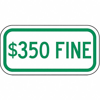 Fine Parking Sign 6 x 12 MPN:HCP-004-12HA