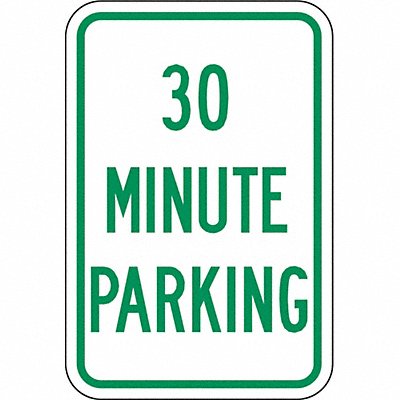 30 Minute Parking Parking Sign 18 x 12 MPN:LR7-40-12HA