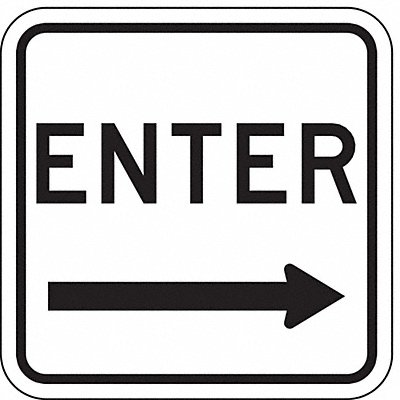 Enter Sign For Parking Lots 18 x 18 MPN:LR7-64R-18HA