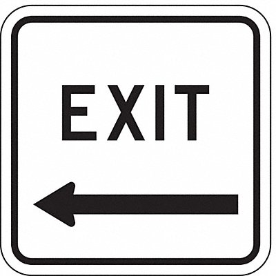 Exit Sign For Parking Lots 18 x 18 MPN:LR7-69L-18HA