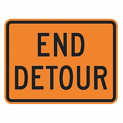 End Detour Traffic Sign 18 x 24 MPN:M4-8A-24HA
