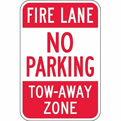 Fire Lane No Parking Sign 18 x 12 MPN:NP-005-12HA