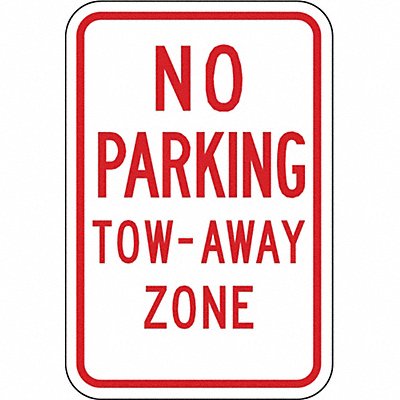 Tow Zone No Parking Sign 18 x 12 MPN:NP-038-12HA