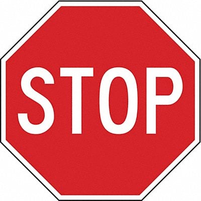 Stop Traffic Sign 30 x 30 MPN:R1-1-30HA