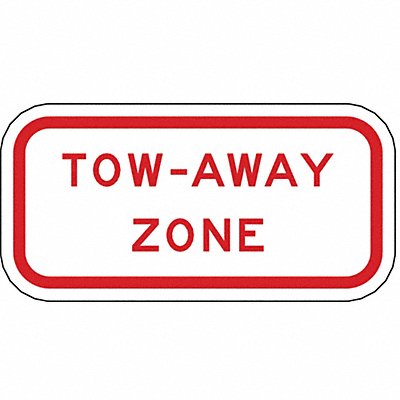 Tow-Away Zone Parking Sign 6 x 12 MPN:R7-201-12HA