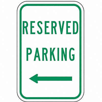 Reserved Parking Sign 18 x 12 MPN:RP-059-12HA