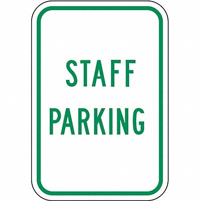 Staff Parking Sign 18 x 12 MPN:RP-119-12HA