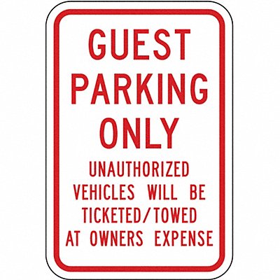 Guest Parking Sign 18 x 12 MPN:RP-121-12HA