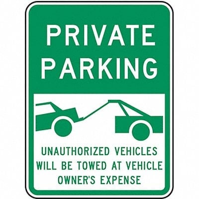 Private Parking Sign 24 x 18 MPN:RP-124-18HA