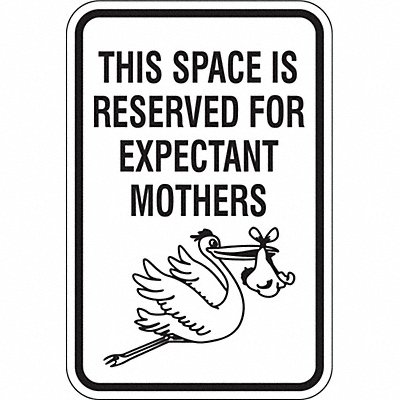 Expectant Mothers Parking Sign 18 x 12 MPN:RP-127-12HA