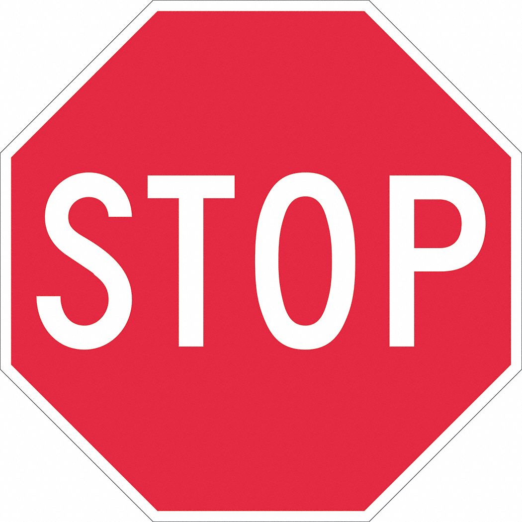 Stop Traffic Sign 12 x 12 MPN:T1-1006-EG_12x12