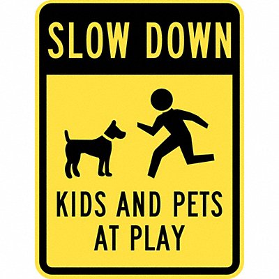 Kids and Pets at Play Sign 24 x 18 MPN:T1-1027-EG_18x24