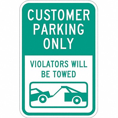 Customer Parking Sign 18 x 12 MPN:T1-1031-EG_12x18