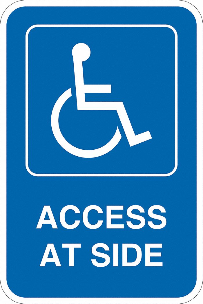 ADA Handicapped Parking Sign 18 x 12 MPN:T1-1127-DG_12x18