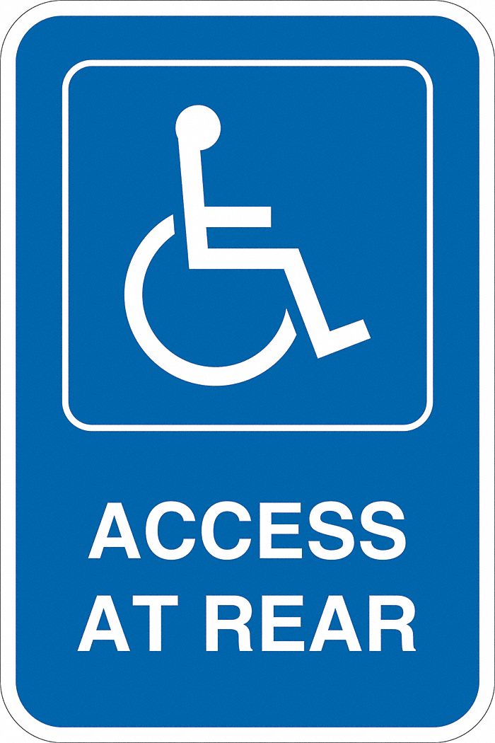 ADA Handicapped Parking Sign 18 x 12 MPN:T1-1128-DG_12x18