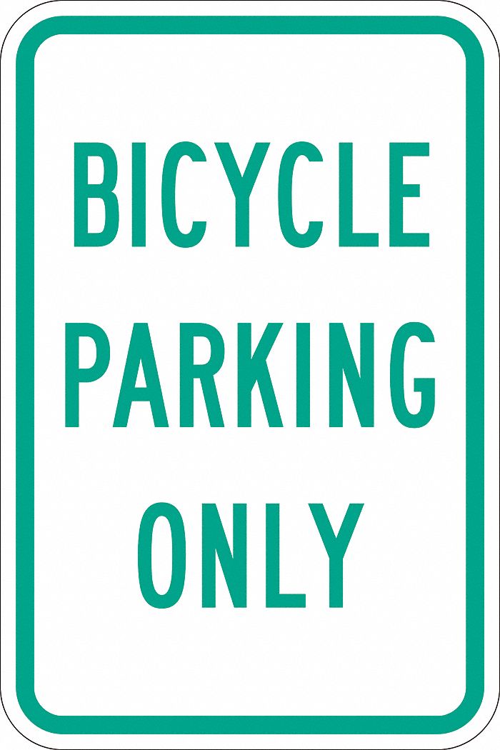 Bike Parking Sign 18 x 12 MPN:T1-1223-EG_12x18