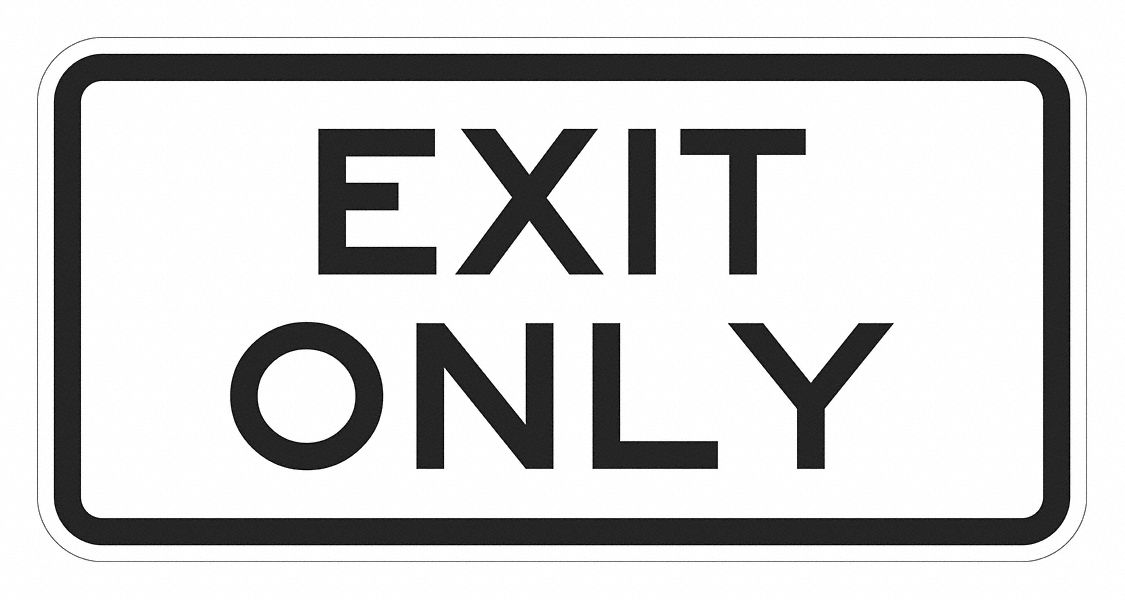 Exit Sign For Parking Lots 12 x 24 MPN:T1-1907-EG_24x12