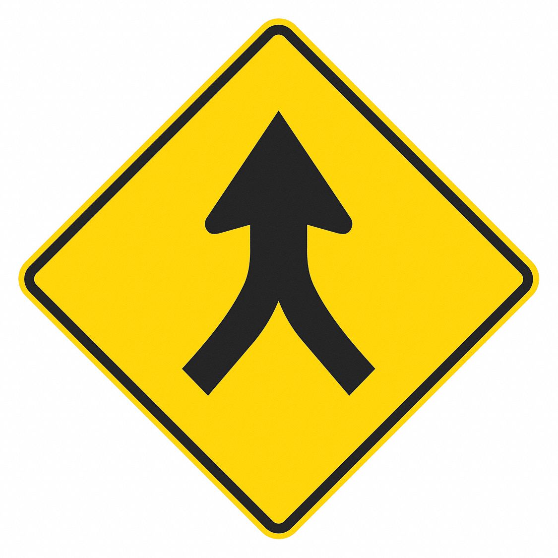 Merge Traffic Sign 24 x 24 MPN:T1-5472-EG_24x24