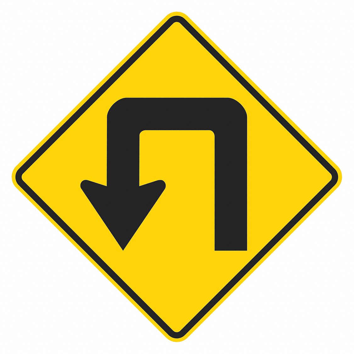 Double Turn Traffic Sign 24 x 24 MPN:T1-5497-EG_24x24