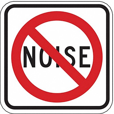 Noise Prohibition Traffic Sign 18 x 18 MPN:TR-036-18HA