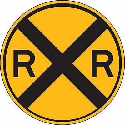 D9728 RXR Traffic Sign 12 Dia MPN:W10-1-12HA