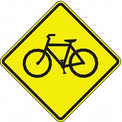 Bike Crossing Traffic Sign 30 x 30 MPN:W11-1-24SYGA