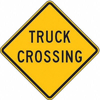 Truck Crossing Traffic Sign 24 x 24 MPN:W11-10TC-24HA