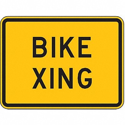 Bike Xing Traffic Sign 18 x 24 MPN:W11-1P-24HA