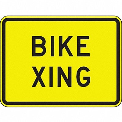 Bike Xing Traffic Sign 18 x 24 MPN:W11-1P-24SYGA