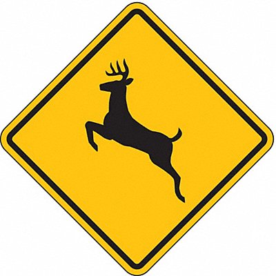 Deer Crossing Traffic Sign 24 x 24 MPN:W11-3-24HA