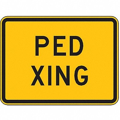 Ped Xing Traffic Sign 18 x 24 MPN:W11A-2P-24HA