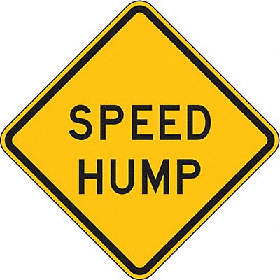 Speed Hump Traffic Sign 24 x 24 MPN:W17-1-24HA