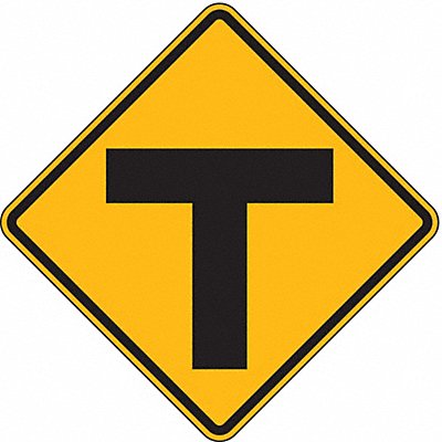 Street Ends Traffic Sign 24 x 24 MPN:W2-4-24HA