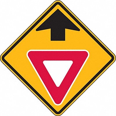 Yield Ahead Traffic Sign 30 x 30 MPN:W3-2-30HA