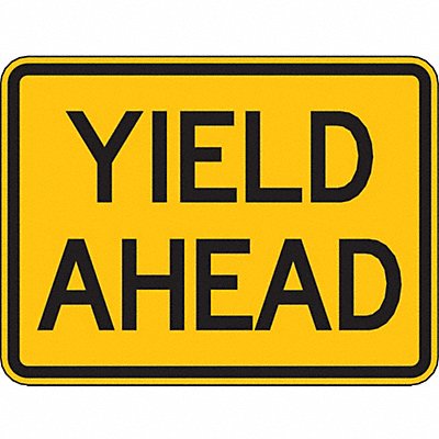 Yield Ahead Traffic Sign 18 x 24 MPN:W3-2P-24HA
