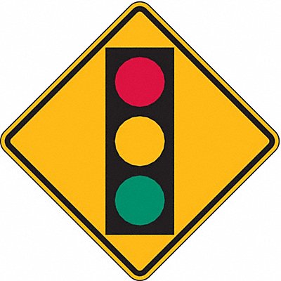 Stop Light Traffic Sign 18 x 18 MPN:W3-3-18HA