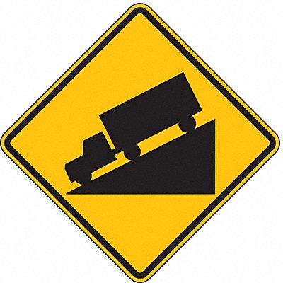 Hill Traffic Sign 24 x 24 MPN:W7-1-24HA