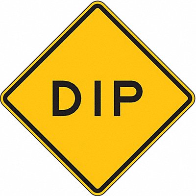 Dip Traffic Sign 12 x 12 MPN:W8-2-12HA