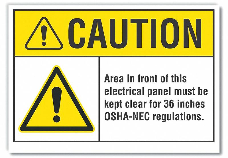 Caution Sign 7inx10in Non-PVC Polymer MPN:LCU3-0035-ED_10x7