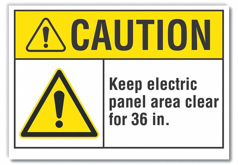 Caution Sign 7inx10in Non-PVC Polymer MPN:LCU3-0041-ED_10x7